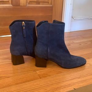 M.Gemi Navy Suede Corsa Boot